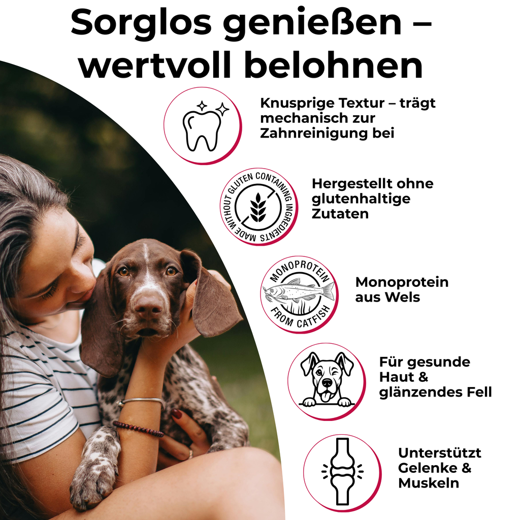 PETEFCO | POWER BITES | 80% poisson | 6x100g | friandise pour chiens