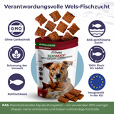 Chips aus Wels mit Kürbiskernen | 3x125g | Belohnung für Hunde