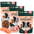 PETEFCO | ACTIVE BITES | 80% Fish | 3x100g | recompensa pentru caini