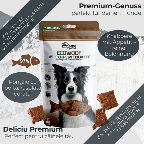 Chipsuri din somn cu drojdie de bere | 3x125g | recompensa pentru caini