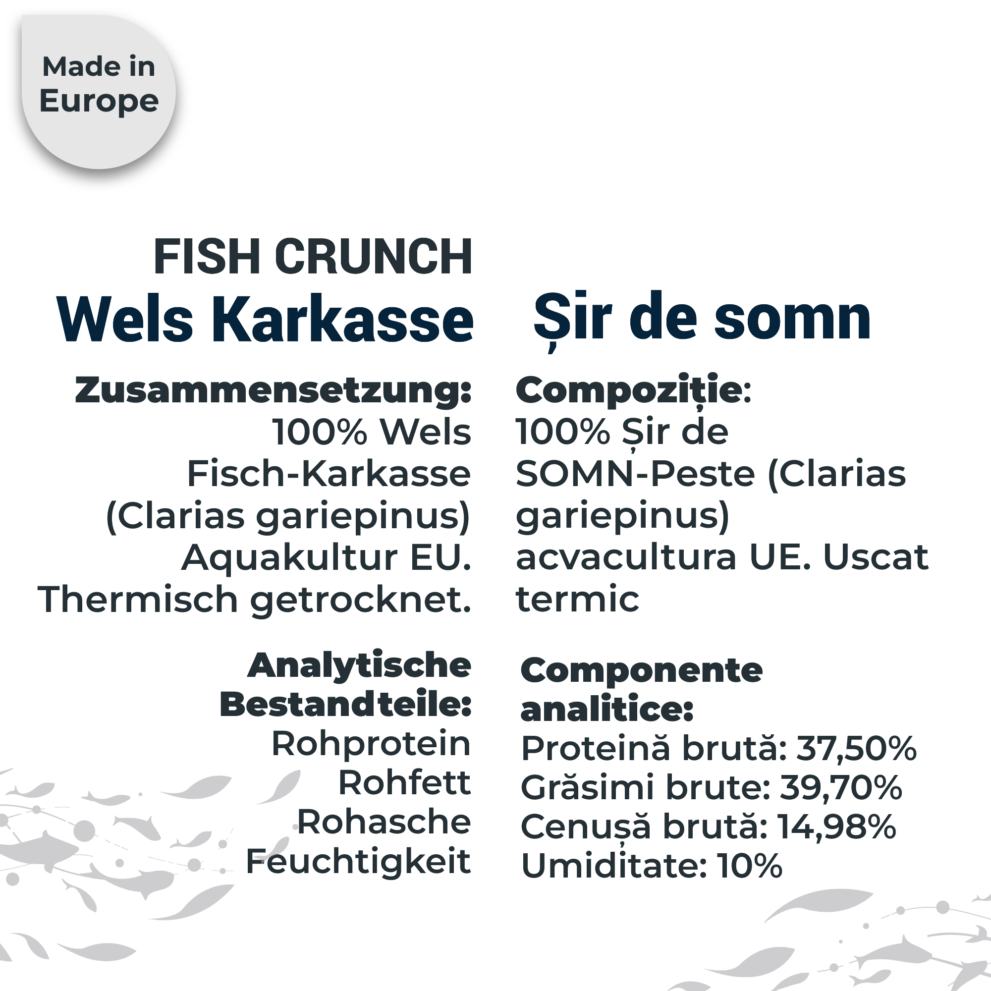 FISH CRUNCH | Șir de somn | 3x100g | recompensa pentru caini