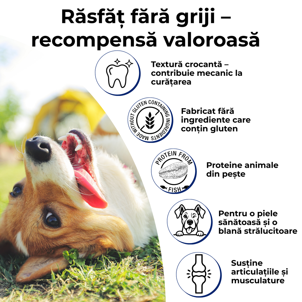 PETEFCO | VITAL BITES | 80% Fish | 3x100g | recompensa pentru caini