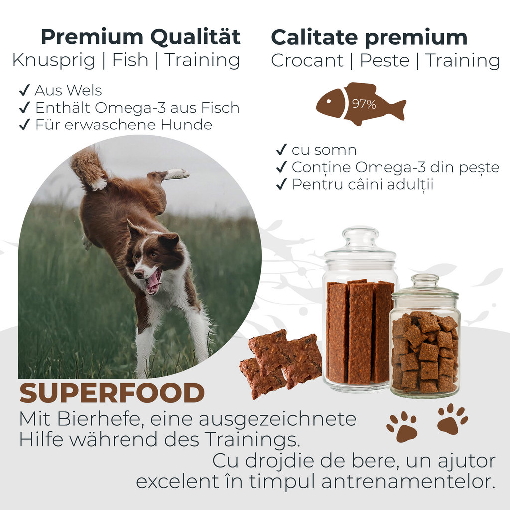 Chipsuri din somn cu drojdie de bere | 3x125g | recompensa pentru caini