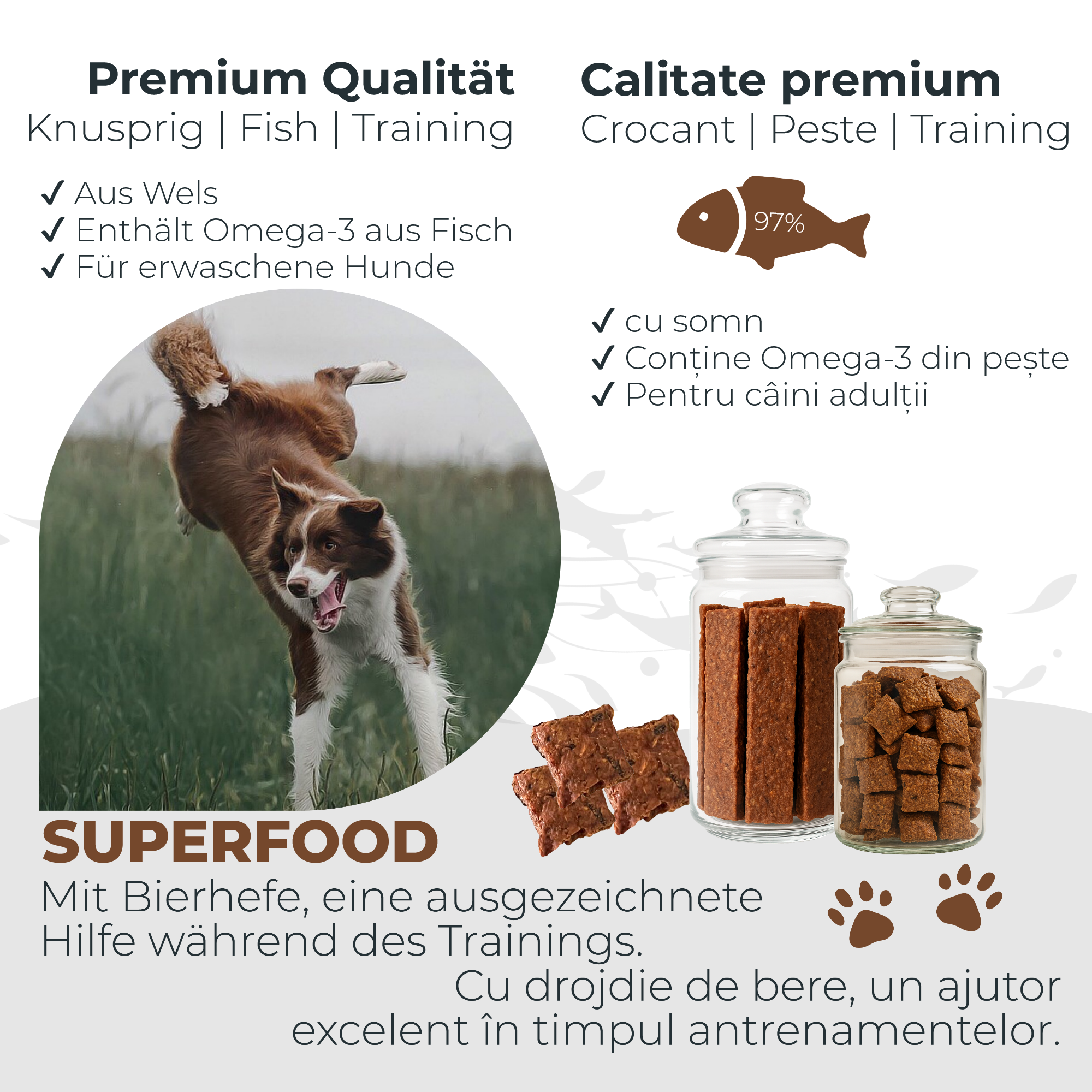Crispy Bars cu drojdie de bere | 3x125g | recompensa pentru caini
