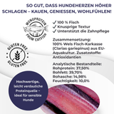FISH CRUNCH | Welsstreifen | 3×100g | Belohnung für Hunde