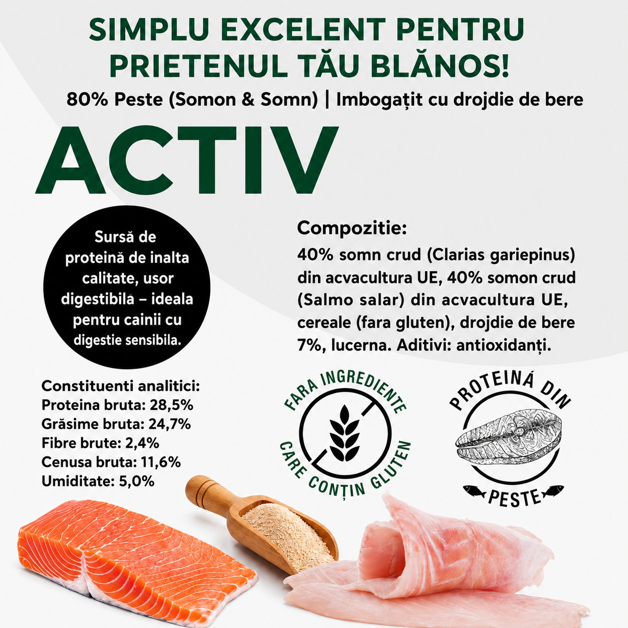 PETEFCO | ACTIVE BITES | 80% Fish | 3x100g | recompensa pentru caini