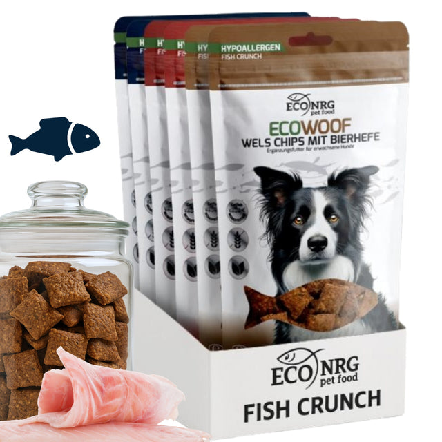 Catfish Crisps – TRIO | Plain, Pumpkin & Brewer's Yeast | 6x125g | dog treats