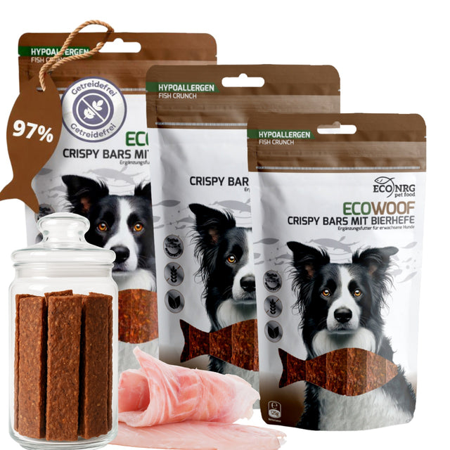 Crispy Bars with Brewer's Yeast | 3x125g | dog treats