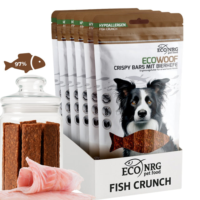 Crispy Bars mit Bierhefe | 6x125g | Belohnung für Hunde